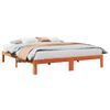 vidaXL Bed Frame without Mattress Wax Brown 160x200 cm Solid Wood Pine