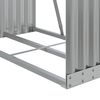 vidaXL Log Holder Light Grey 80x45x120 cm Galvanised Steel