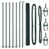 vidaXL Fence Post Green 10 x 1.5 m (13 mm mesh) Steel and PVC