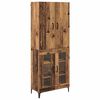 vidaXL Highboard Old Wood 69.5 x 34 x 180 cm Engineered Wood
