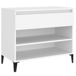 vidaXL Shoe Cabinet White 70x36x60 cm Engineered Wood