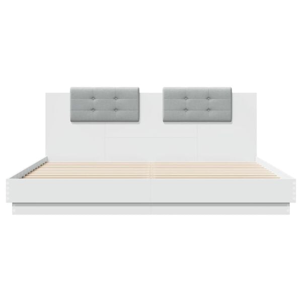 vidaXL Bed Frame without Mattress White 160x200 cm