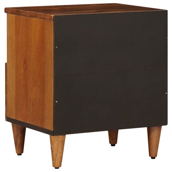 vidaXL Bedside Cabinet 2 pcs Brown 40 x 33 x 46 cm Solid Mango Wood