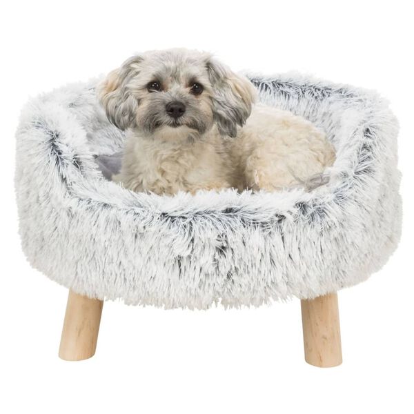 TRIXIE Pet Sofa Bed Harvey Round 46x28 cm White-black