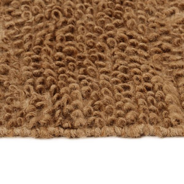 vidaXL Handmade Loop Pile Rug 160x230 cm Jute and Cotton