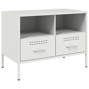 vidaXL TV Cabinet White 68x39x50,5 cm Steel