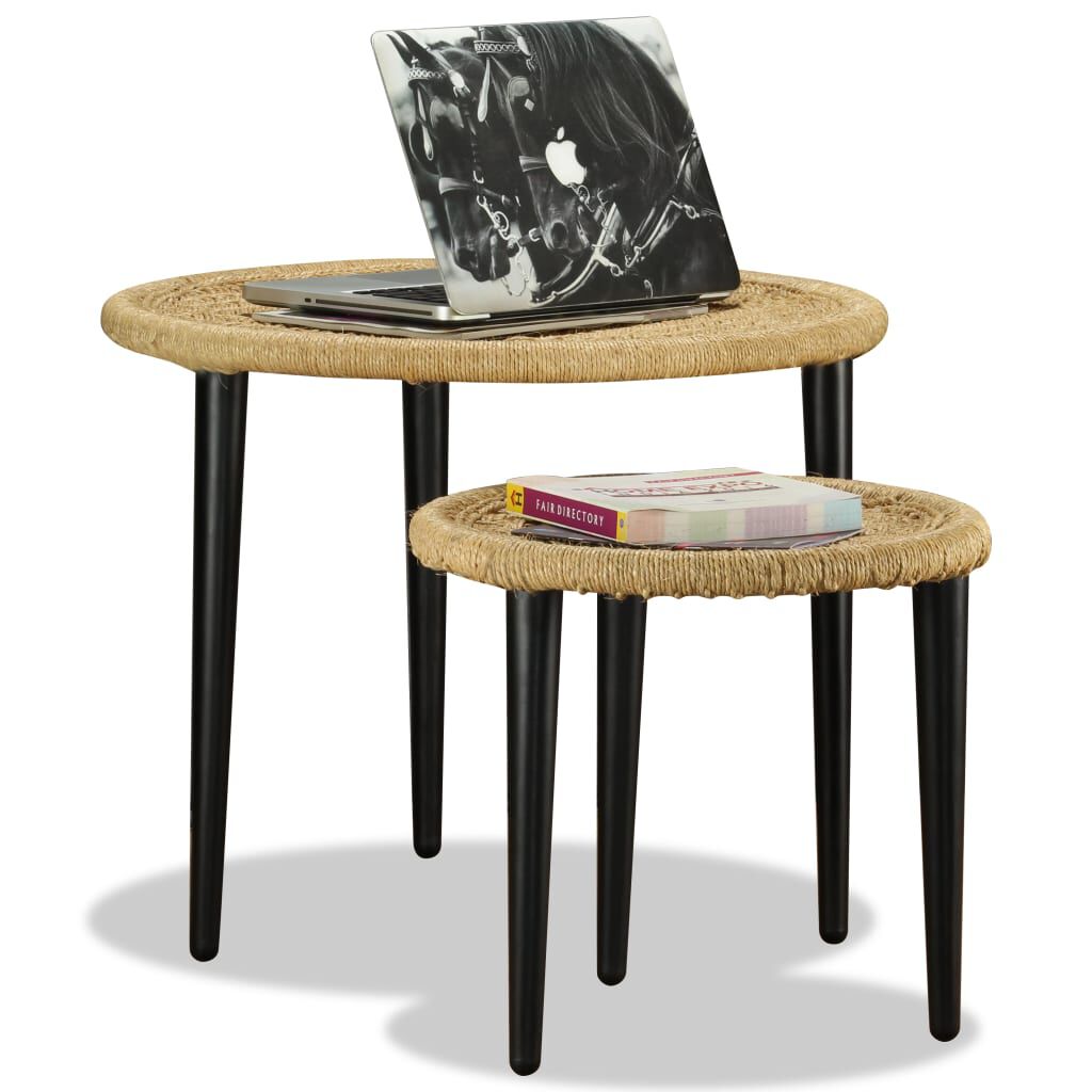 Jute side table deals