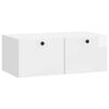 vidaXL Wall-Mounted TV Cabinet 78.5 x 41 x 30 cm High Gloss White