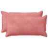 vidaXL Throw Pillow 2 pcs HOUTEN Pink 40 x 70 cm Velvet