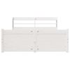 vidaXL Bed Frame with Headboard without Mattress White 140x190 cm