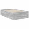 vidaXL Bed Frame Grey Sonoma 120 x 200 cm Engineered Wood
