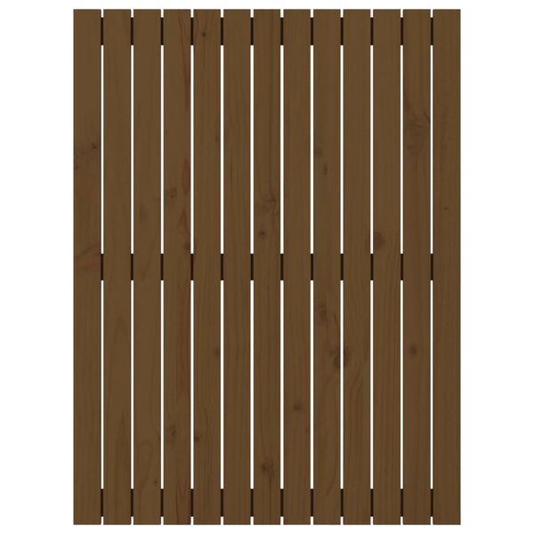 vidaXL Wall Headboard Honey Brown 82.5x3x110 cm Solid Wood Pine
