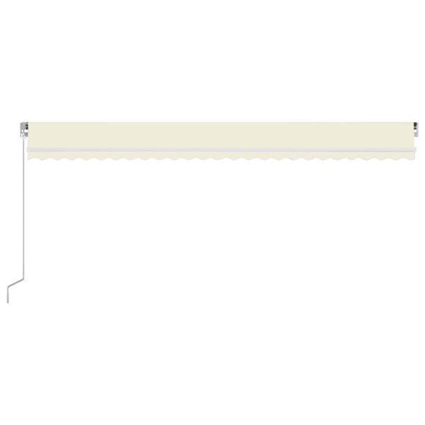 vidaXL Manual Retractable Awning 600x350 cm Cream