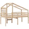 vidaXL High Sleeper Bed without Mattress 80x200 cm Solid Wood Pine