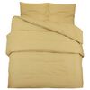 vidaXL Duvet Cover Set Taupe 200x200 cm Cotton
