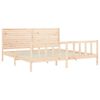 vidaXL Bed Frame without Mattress 200x200 cm Solid Wood Pine