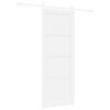 vidaXL Sliding Door ORKDAL White 78 x 202 cm Solid Pine Wood