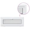 vidaXL Basement Window Internal Colour White RISOR 100 x 45 cm