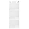 vidaXL Highboard High Gloss White 34.5x32.5x180 cm Engineered Wood