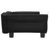 vidaXL Dog Bed Black 95x55x30 cm Faux Leather