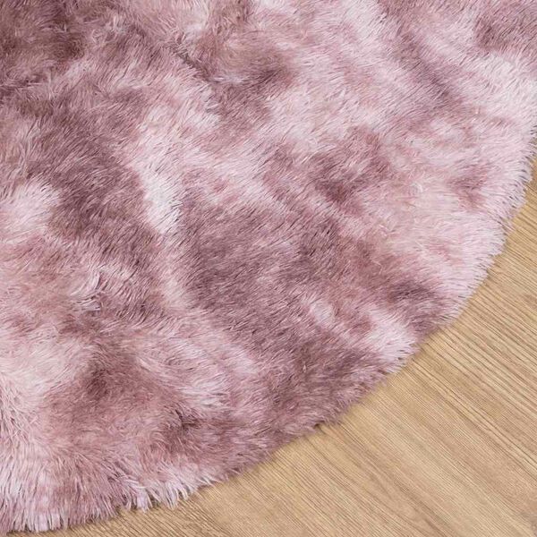 vidaXL Shaggy Rug High Pile NAVARRA Dusty Pink 120x120 cm Polyester