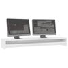 vidaXL Monitor Stand White 100x24x13 cm Engineered Wood
