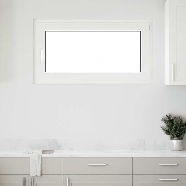 vidaXL Basement Window "RISOR" 110x70 cm Tilt&Turn DIN Right White