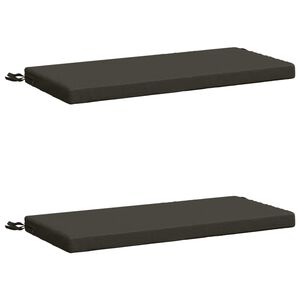 vidaXL 2-Piece Bench Cushions SOEST 100% Polyester Anthracite