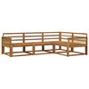 vidaXL Outdoor Sofa Set 4 pcs Natural Solid Acacia Wood