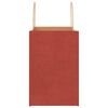 vidaXL Paper Bags 250 pcs with Handles Red 26x17x25 cm