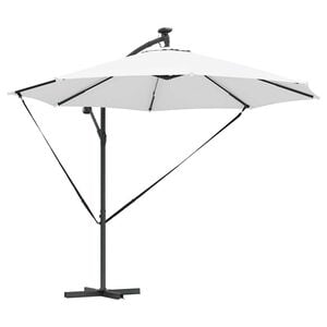 vidaXL Umbrella Sand 294 x 294 x 248 cm Polyester and Aluminium