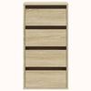 vidaXL Corner Chest of Drawers Sonoma Oak 40x41x76 cm Engineered Wood