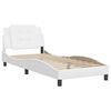 vidaXL Bed Frame without Mattress "Zadar" White 100x200 cm Faux Leather