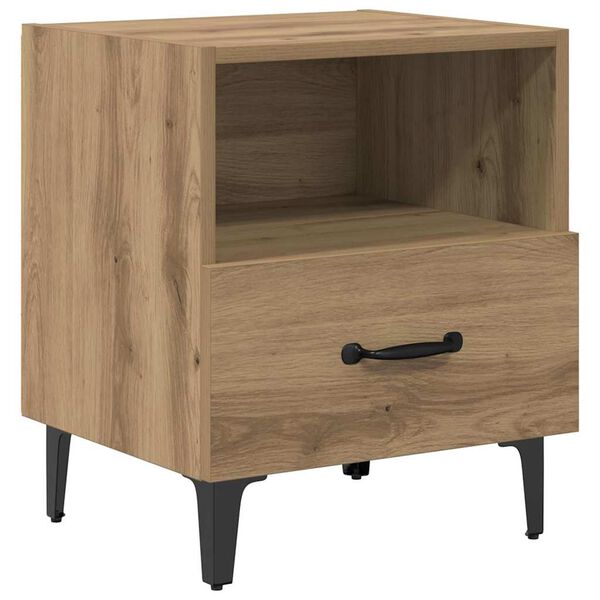 vidaXL Bedside Cabinet Artisan Oak 40 x 35 x 47.5 cm Engineered Wood