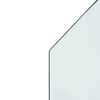 vidaXL Fireplace Glass Plate Hexagon 100x60 cm