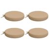 vidaXL 4-Piece Seat Cushions SOEST 4 pcs 100% Polyester Sand