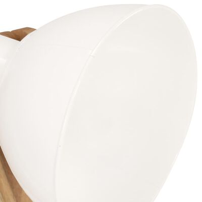 vidaXL Floor Lamps 3 pcs White E27 Solid Mango Wood