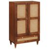 vidaXL High Board Brown 60 x 33.5 x 100 cm Solid Mango Wood
