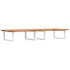 vidaXL Basin Shelf Wall Mounted Steel and Solid Wood Acacia