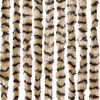 vidaXL Fly Curtain Beige and Brown 90x200 cm Chenille