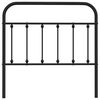 vidaXL Metal Replace Headboard Black 100 cm
