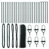 vidaXL Ground Fix Welded Wire Fence 50 x 0.5 m (W x H)