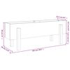 vidaXL Garden Raised Bed White 101x30x38 cm Solid Wood Pine