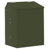 vidaXL Rabbit Feeder Olive Green 33.5 x 25.5 x 45.5 cm