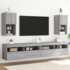 vidaXL TV Cabinets with LED Lights 2 pcs Grey Sonoma 30.5x30x60 cm