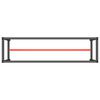 vidaXL Work Bench Frame Matte Black and Matte Red 190x50x79 cm Metal