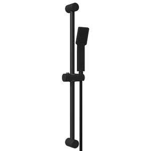 vidaXL Shower System Set Black 70 cm Stainless Steel