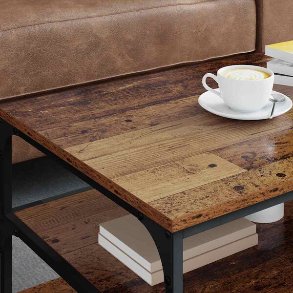 vidaXL Coffee Table Old Wood 90 x 49 x 40 cm Engineered Wood