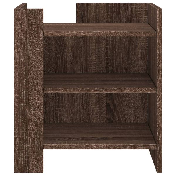 vidaXL Bedside Cabinet Brown Oak 45x50x50 cm Engineered Wood