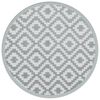 vidaXL Outdoor Carpet ARAKIL Grey &Oslash;120 cm PP